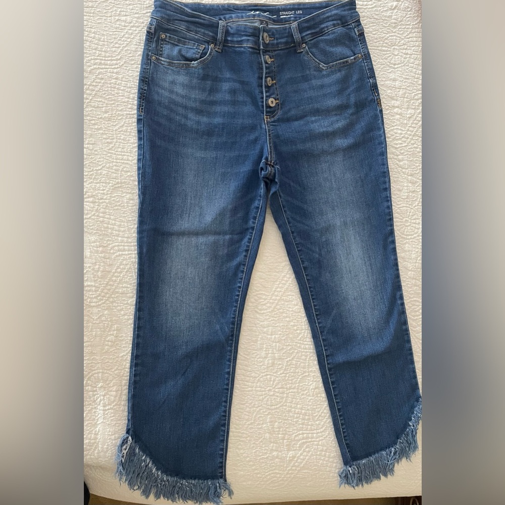 I.N.C. International Concepts Crop Fringe Crop Jeans